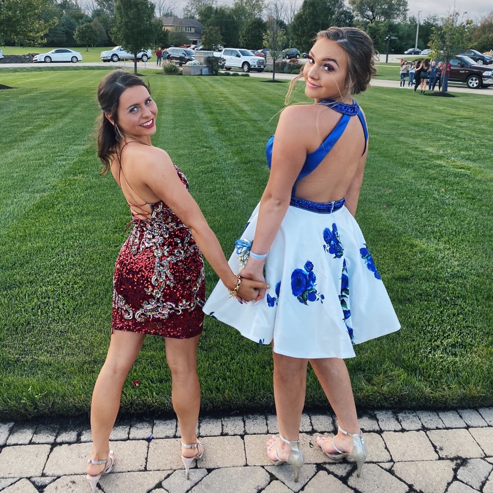 Royal Blue Elegant Homecoming Dress